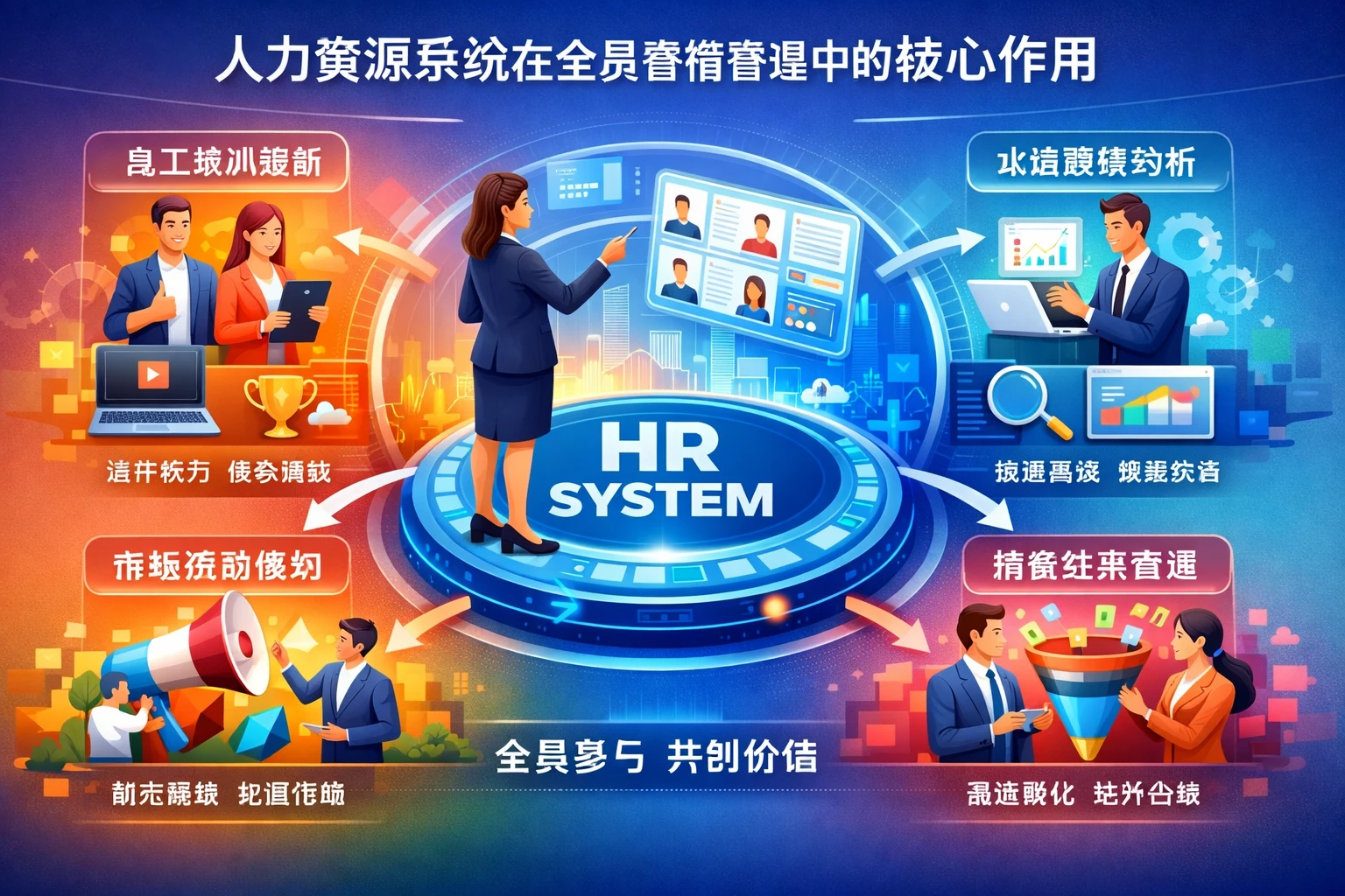 人力资源系统在全员营销管理中的核心作用