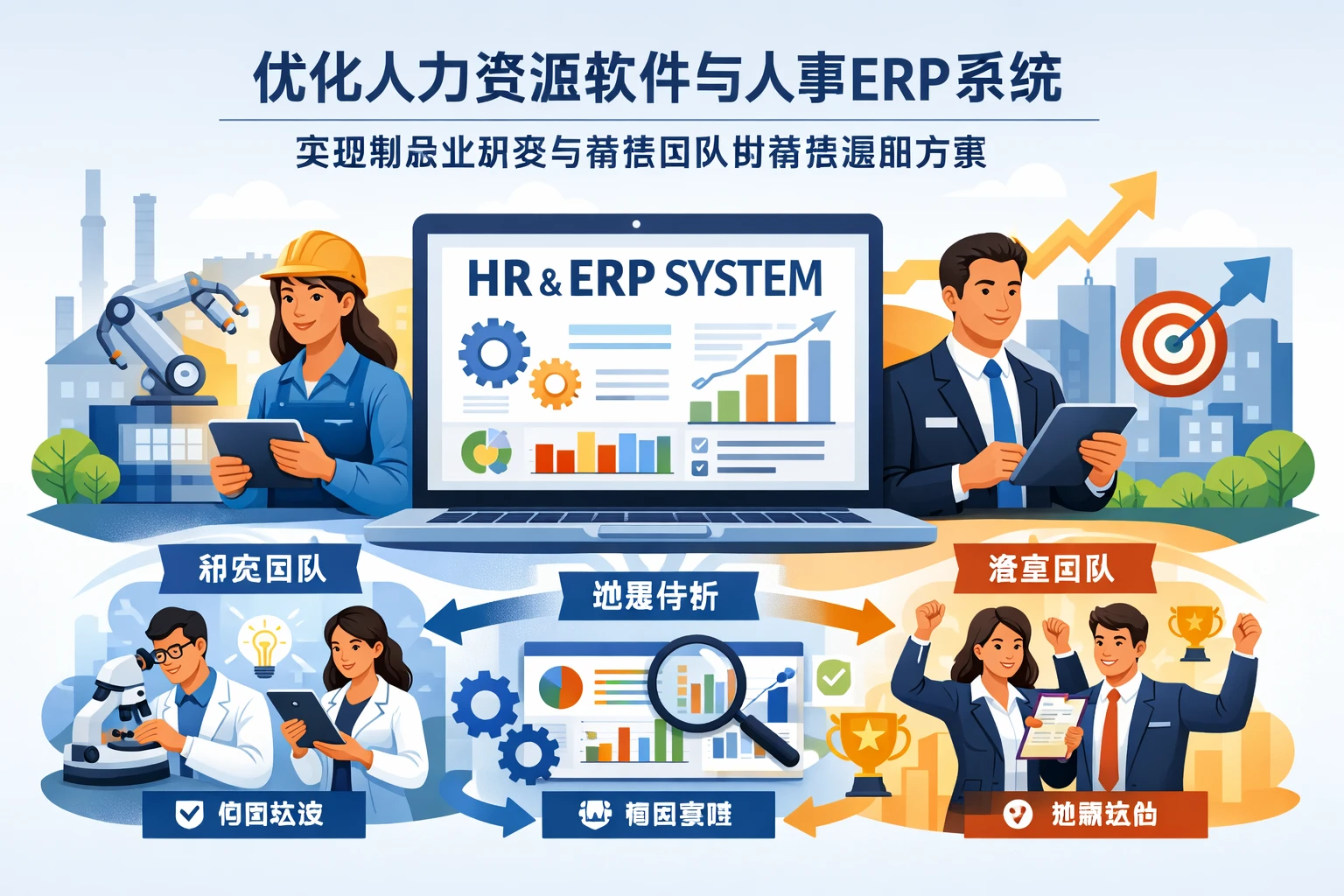 优化人力资源软件与人事ERP系统，实现制造业研发与销售团队的精准激励方案