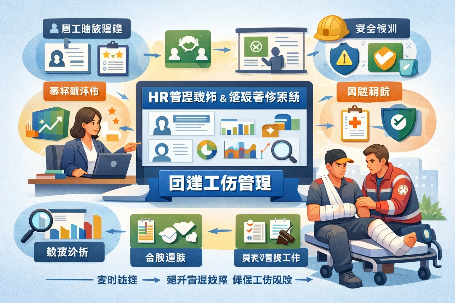 HR管理软件与绩效考核系统在团建工伤管理中的关键作用