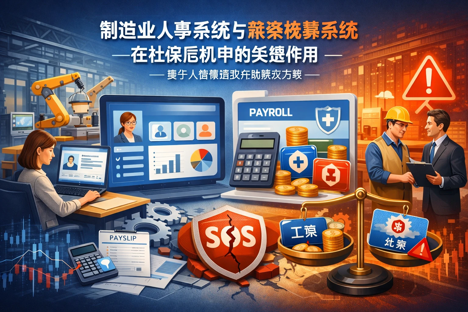 制造业人事系统与薪资核算系统在社保危机中的关键作用——基于人事管理软件的解决方案