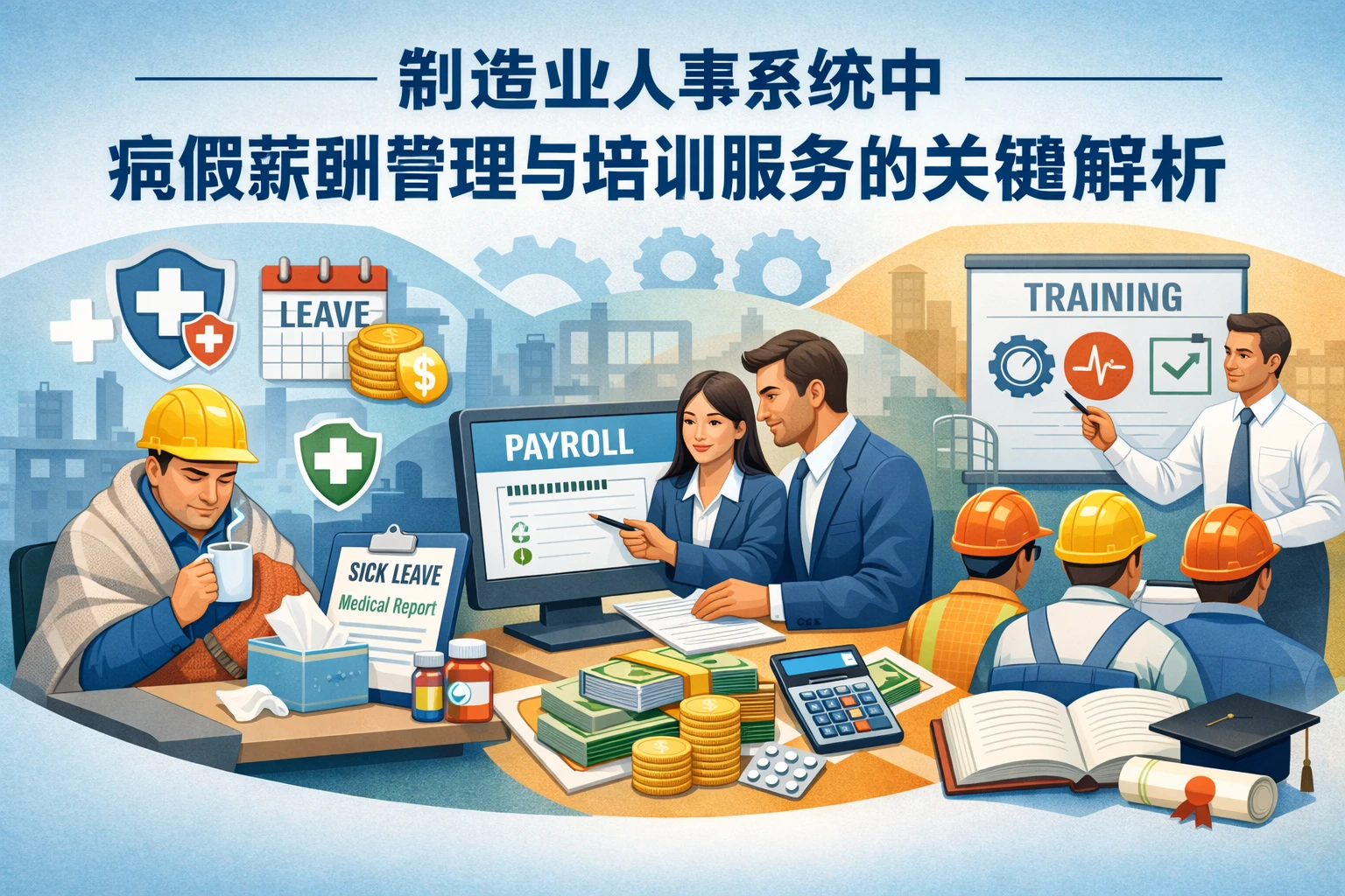 制造业人事系统中病假薪酬管理与培训服务的关键解析