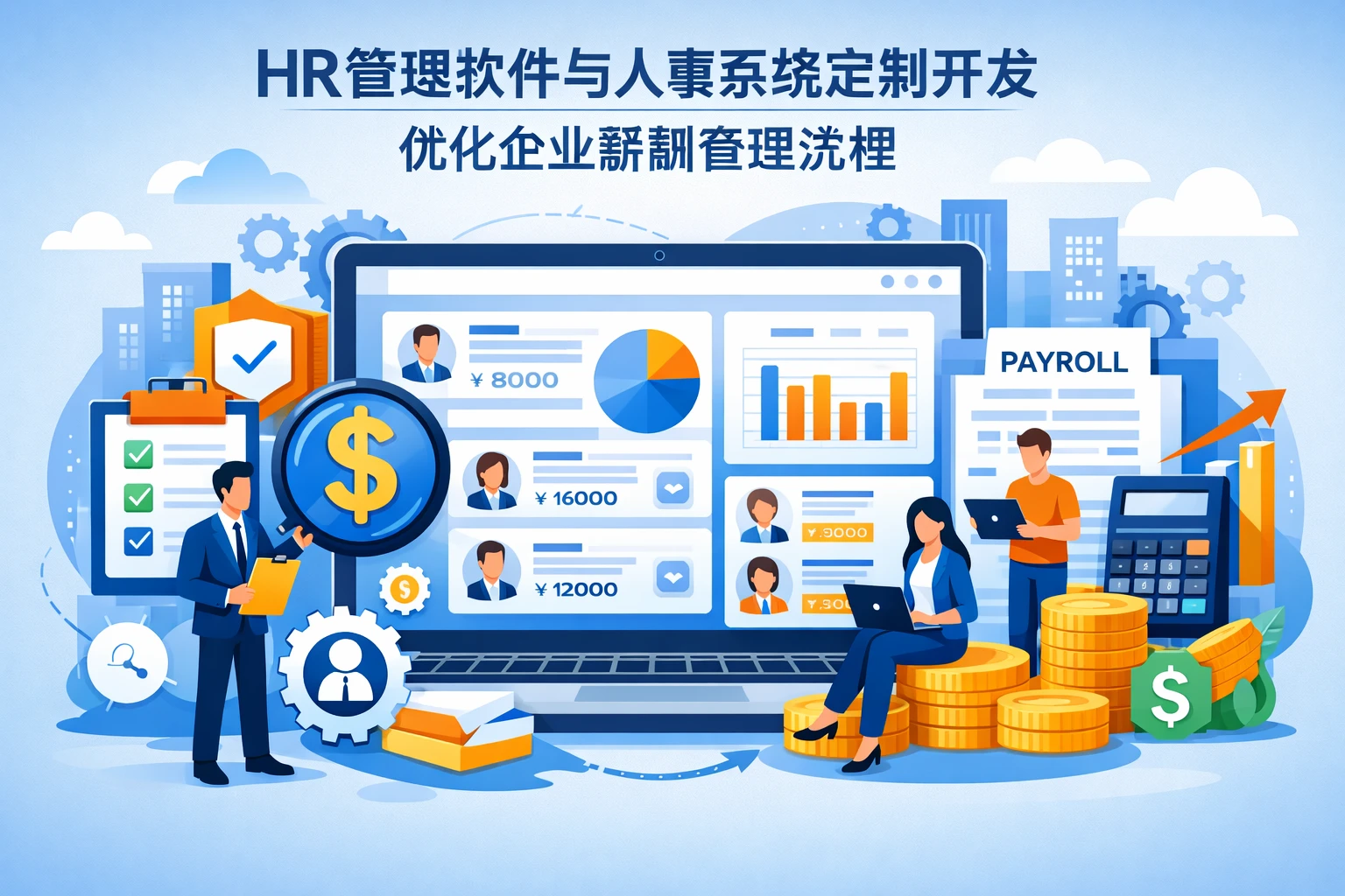 HR管理软件与人事系统定制开发:优化企业薪酬管理流程