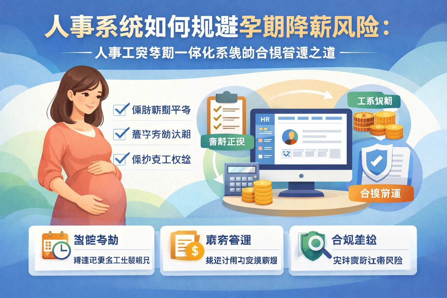 人事系统如何规避孕期降薪风险：人事工资考勤一体化系统的合规管理之道