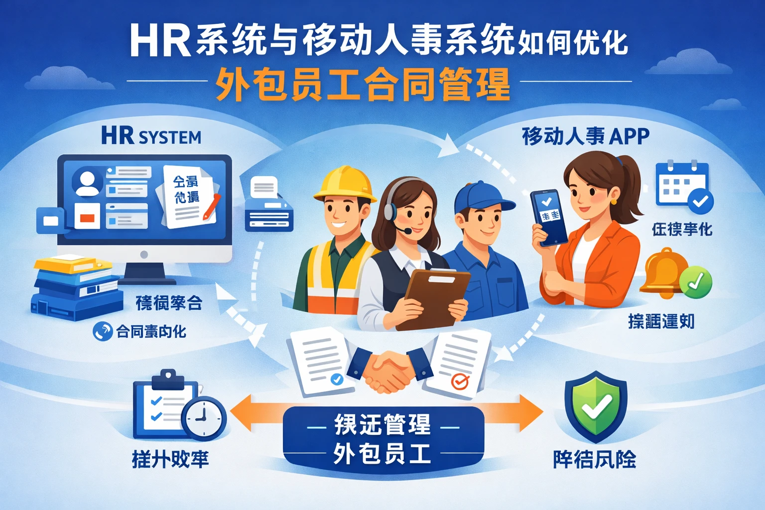 HR系统与移动人事系统如何优化外包员工合同管理