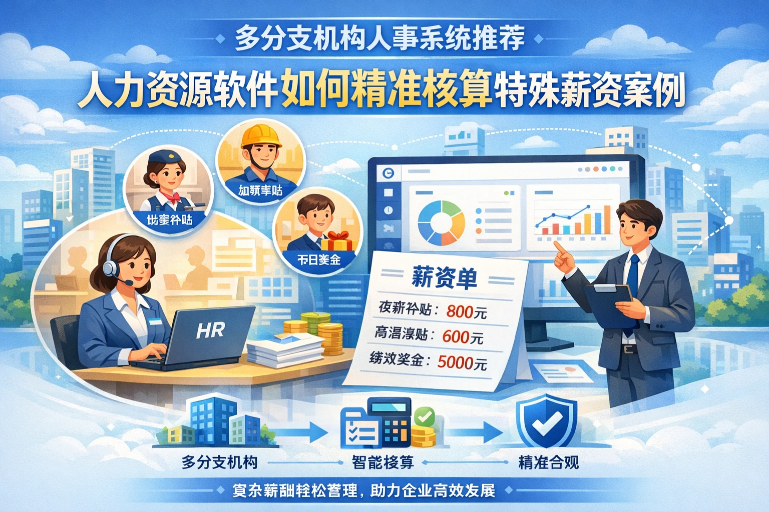 多分支机构人事系统推荐：人力资源软件如何精准核算特殊薪资案例