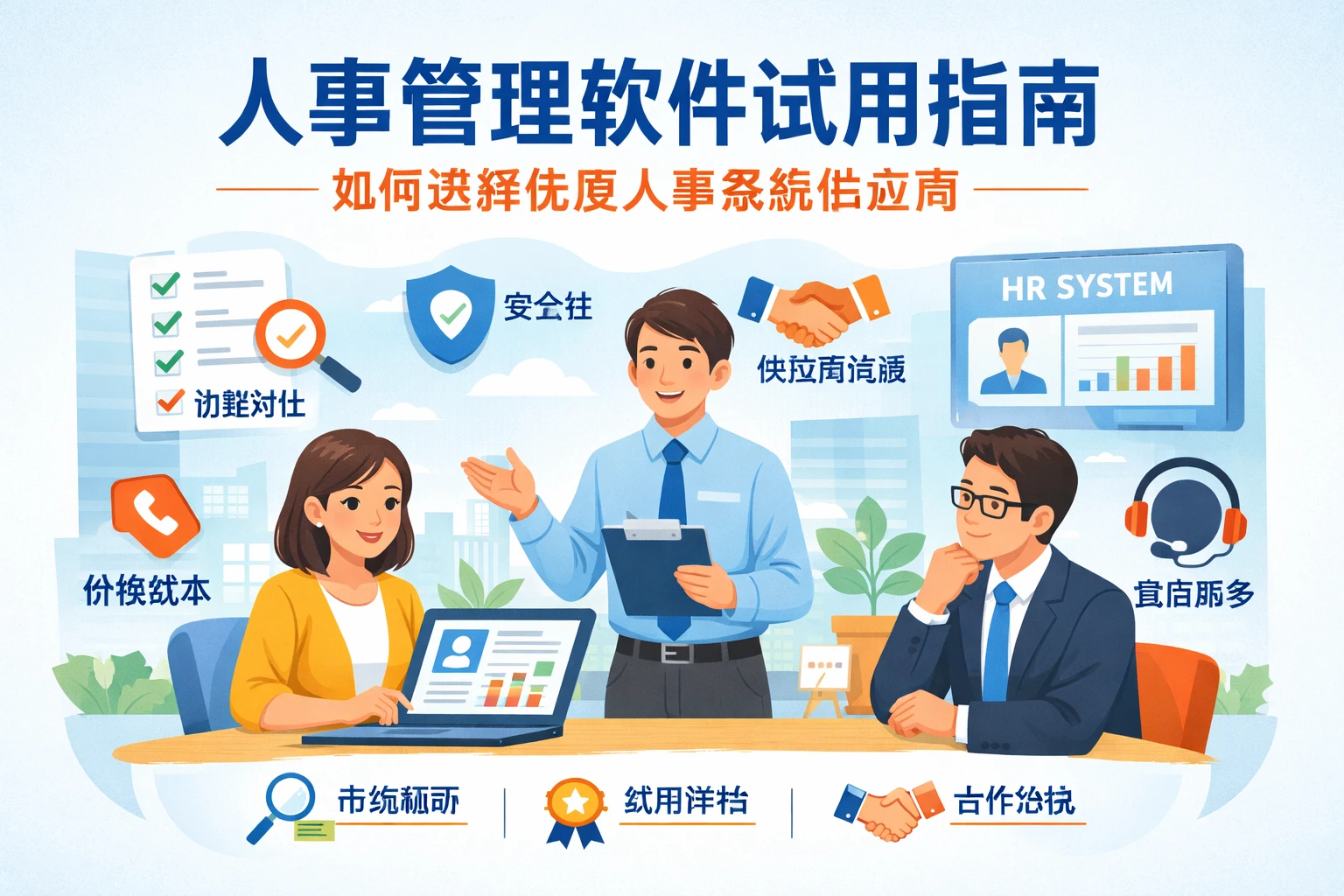 人事管理软件试用指南：如何选择优质人事系统供应商