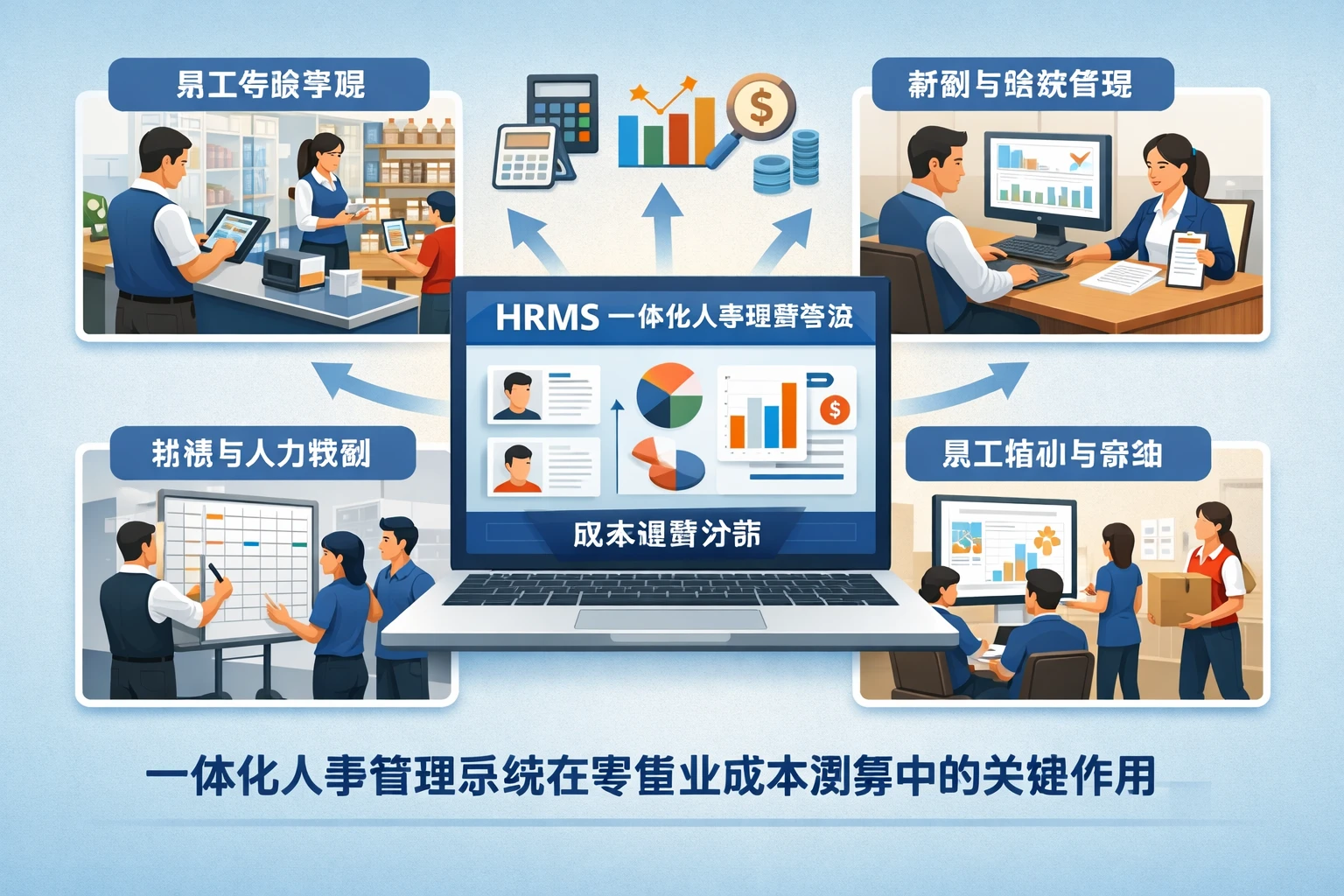 一体化人事管理系统在零售业成本测算中的关键作用