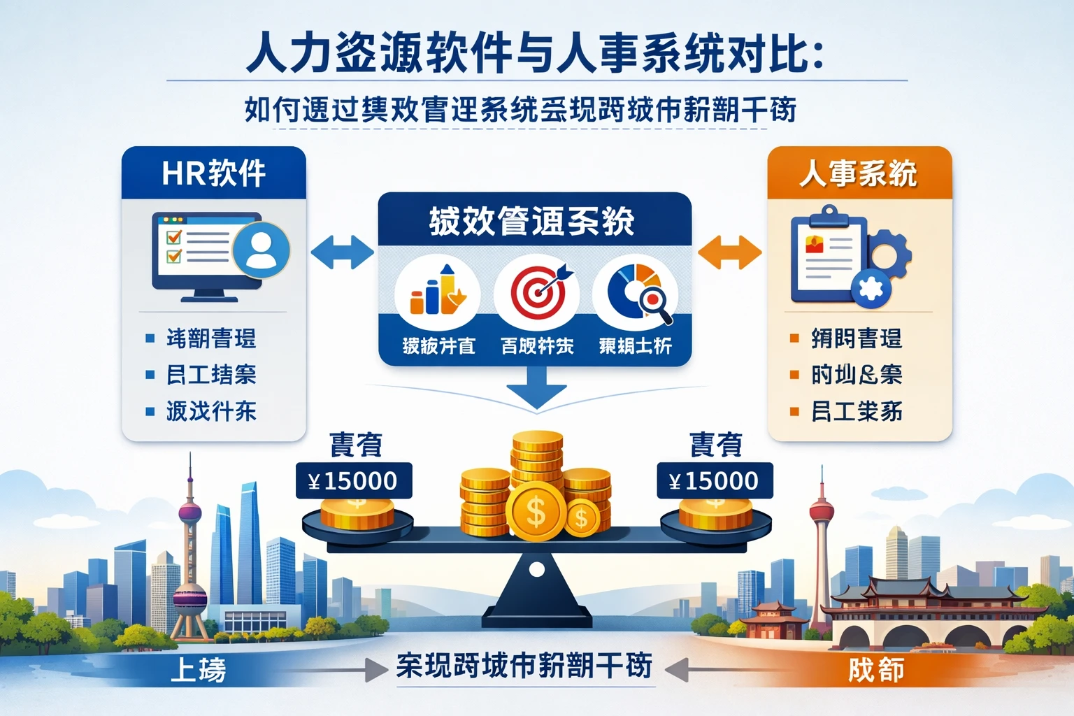 人力资源软件与人事系统对比：如何通过绩效管理系统实现跨城市薪酬平衡