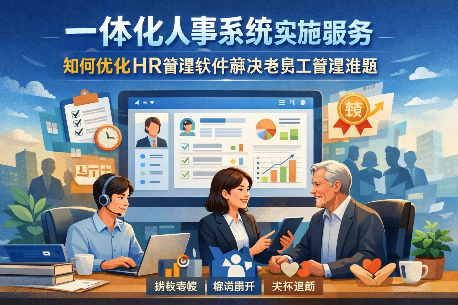 一体化人事系统实施服务如何优化HR管理软件解决老员工管理难题