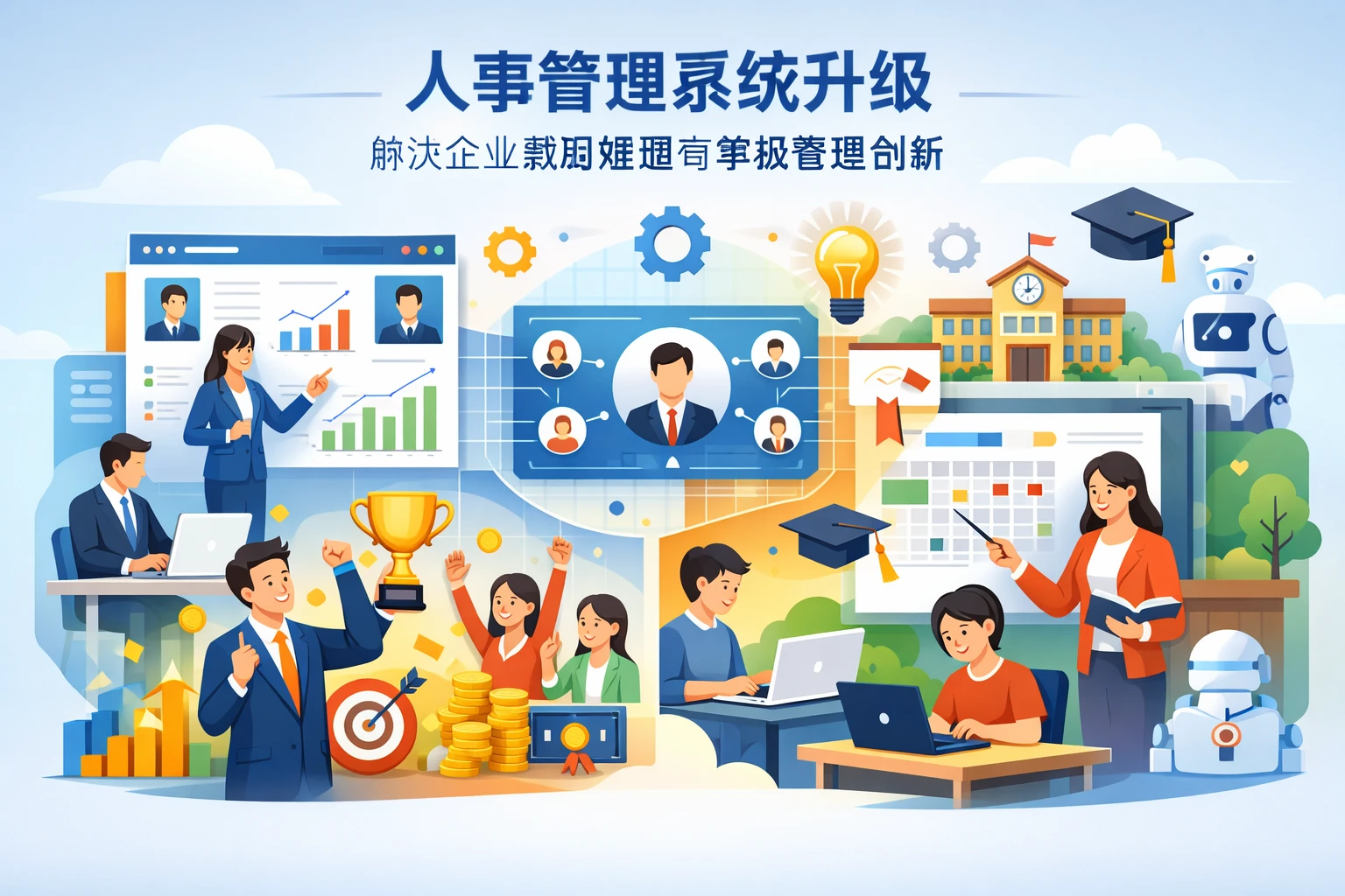 人事管理系统升级:解决企业激励难题与学校管理创新