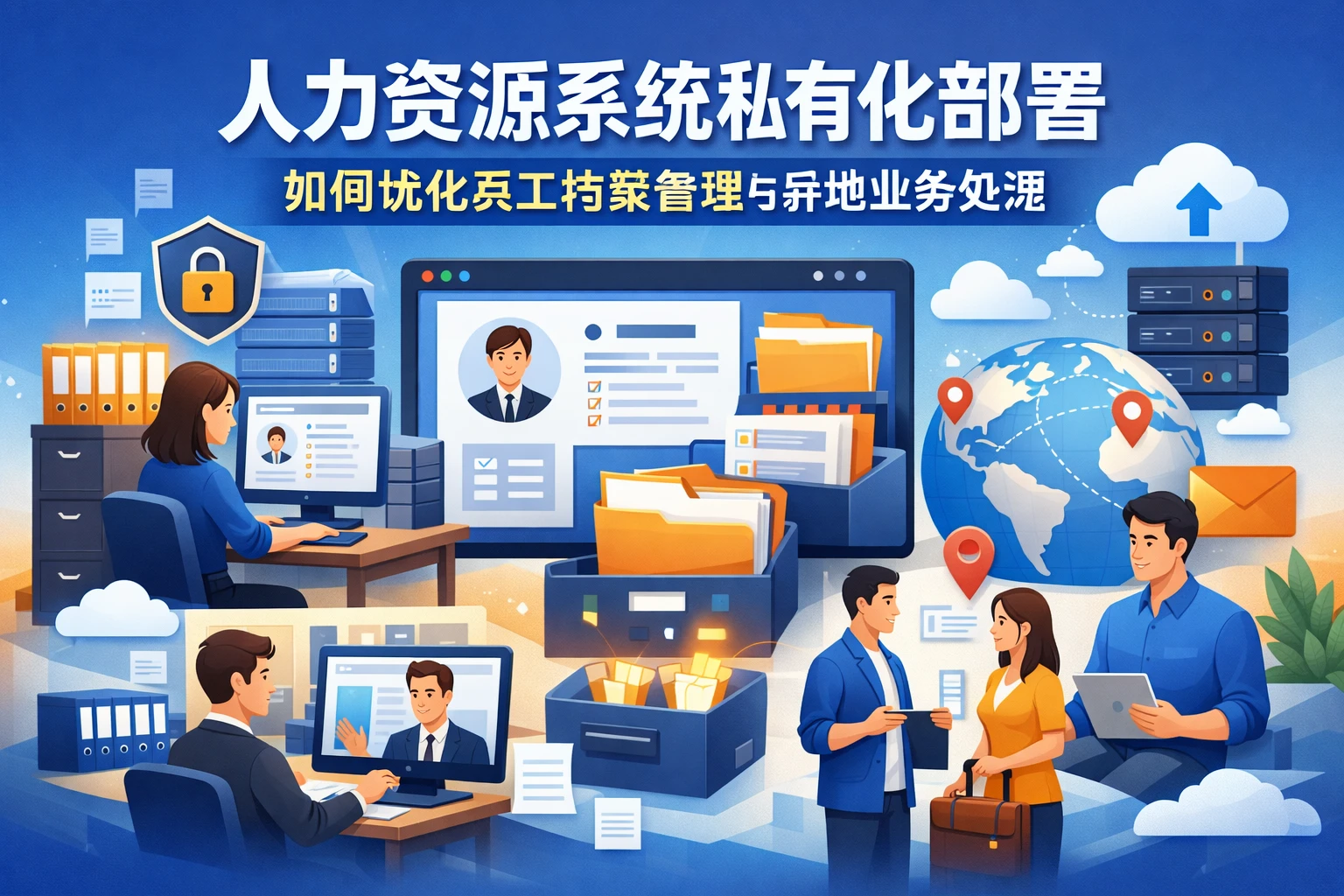 人力资源系统私有化部署如何优化员工档案管理与异地业务处理