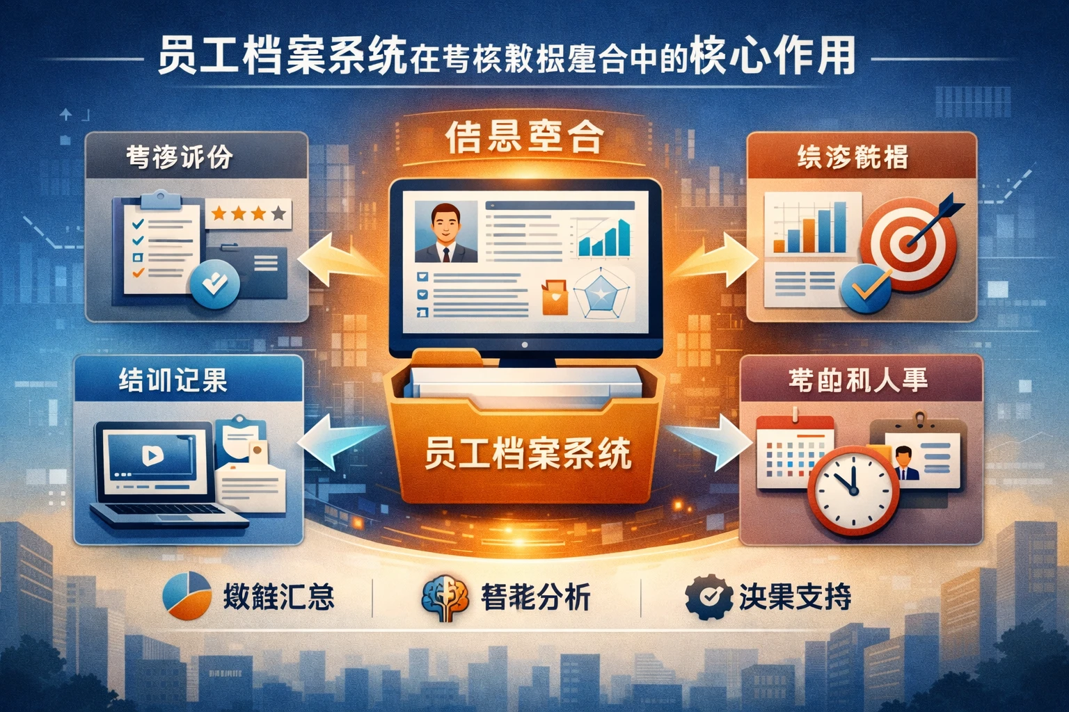 员工档案系统在考核数据整合中的核心作用