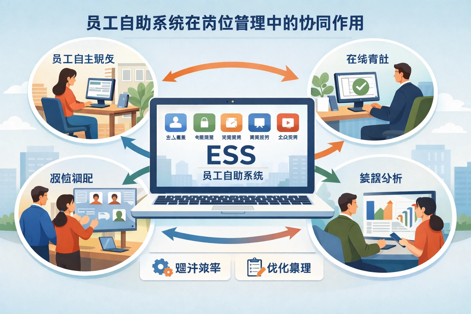 员工自助系统在岗位管理中的协同作用