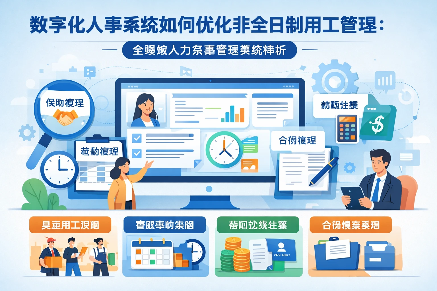 数字化人事系统如何优化非全日制用工管理：全模块人力资源管理系统解析