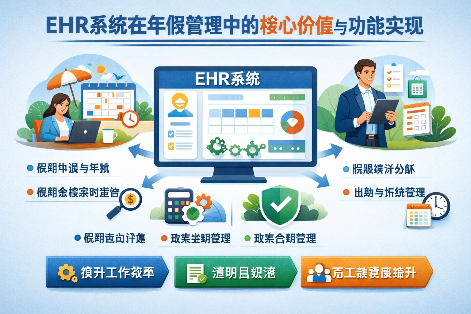 EHR系统在年假管理中的核心价值与功能实现