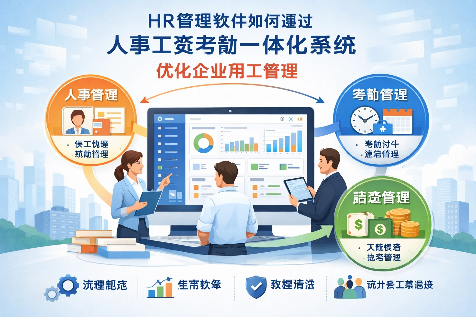 HR管理软件如何通过人事工资考勤一体化系统优化企业用工管理