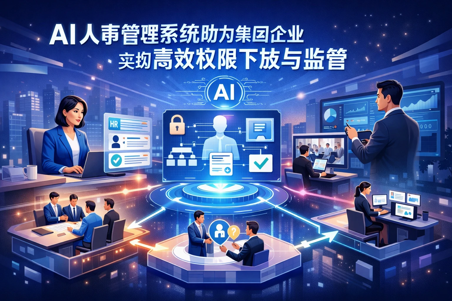 AI人事管理系统助力集团企业实现高效权限下放与监管