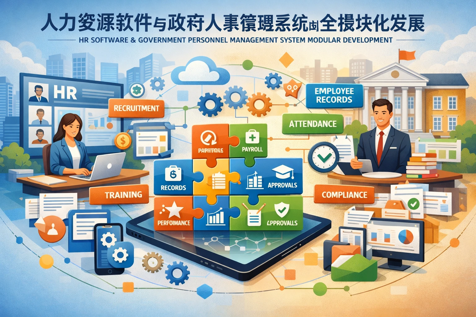 人力资源软件与政府人事管理系统的全模块化发展