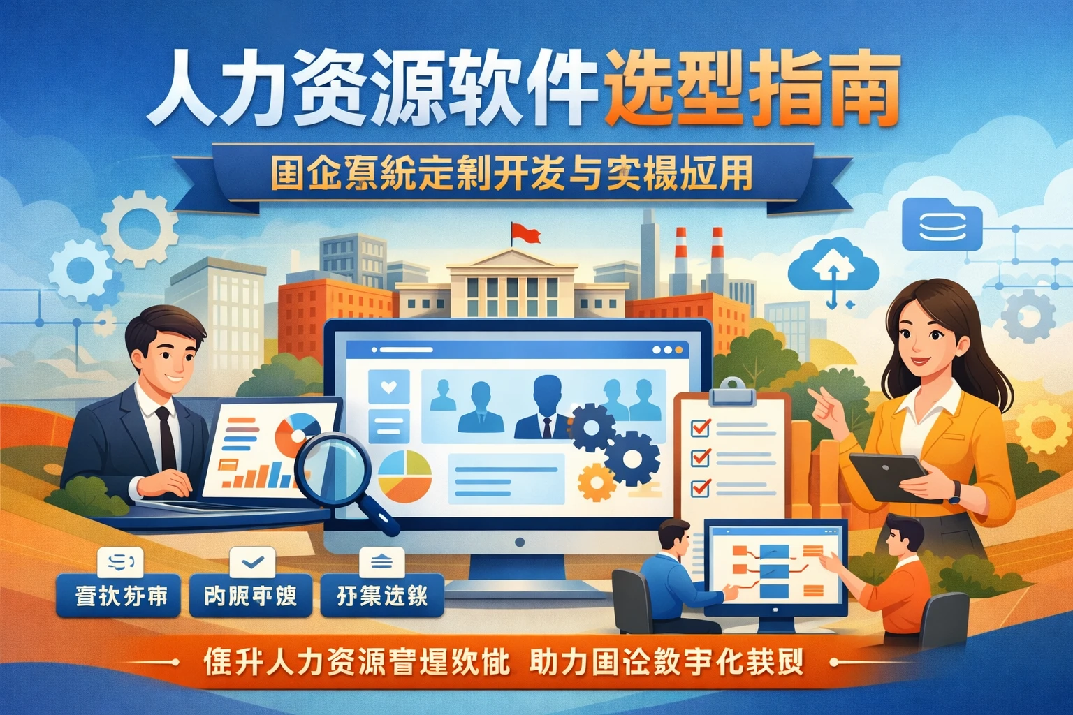 人力资源软件选型指南:国企系统定制开发与实操应用