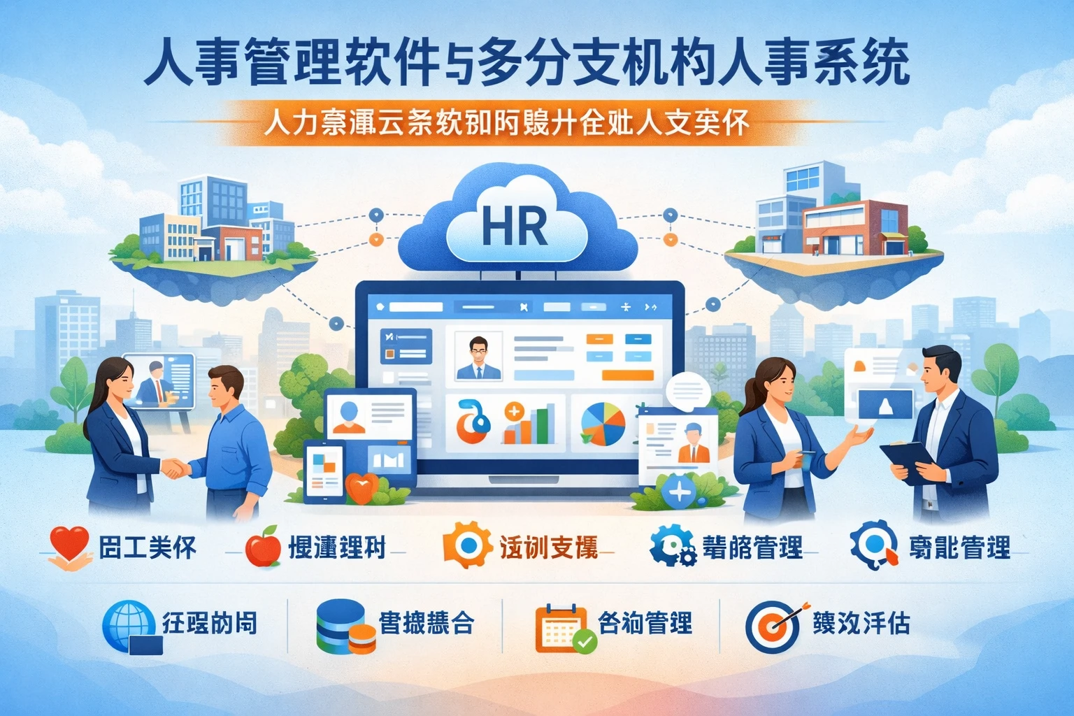 人事管理软件与多分支机构人事系统:人力资源云系统如何提升企业人文关怀