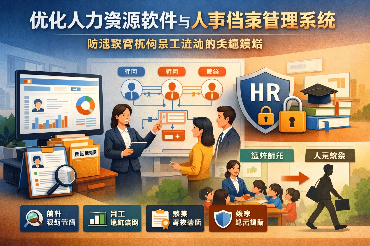 优化人力资源软件与人事档案管理系统：防范教育机构员工流动的关键策略