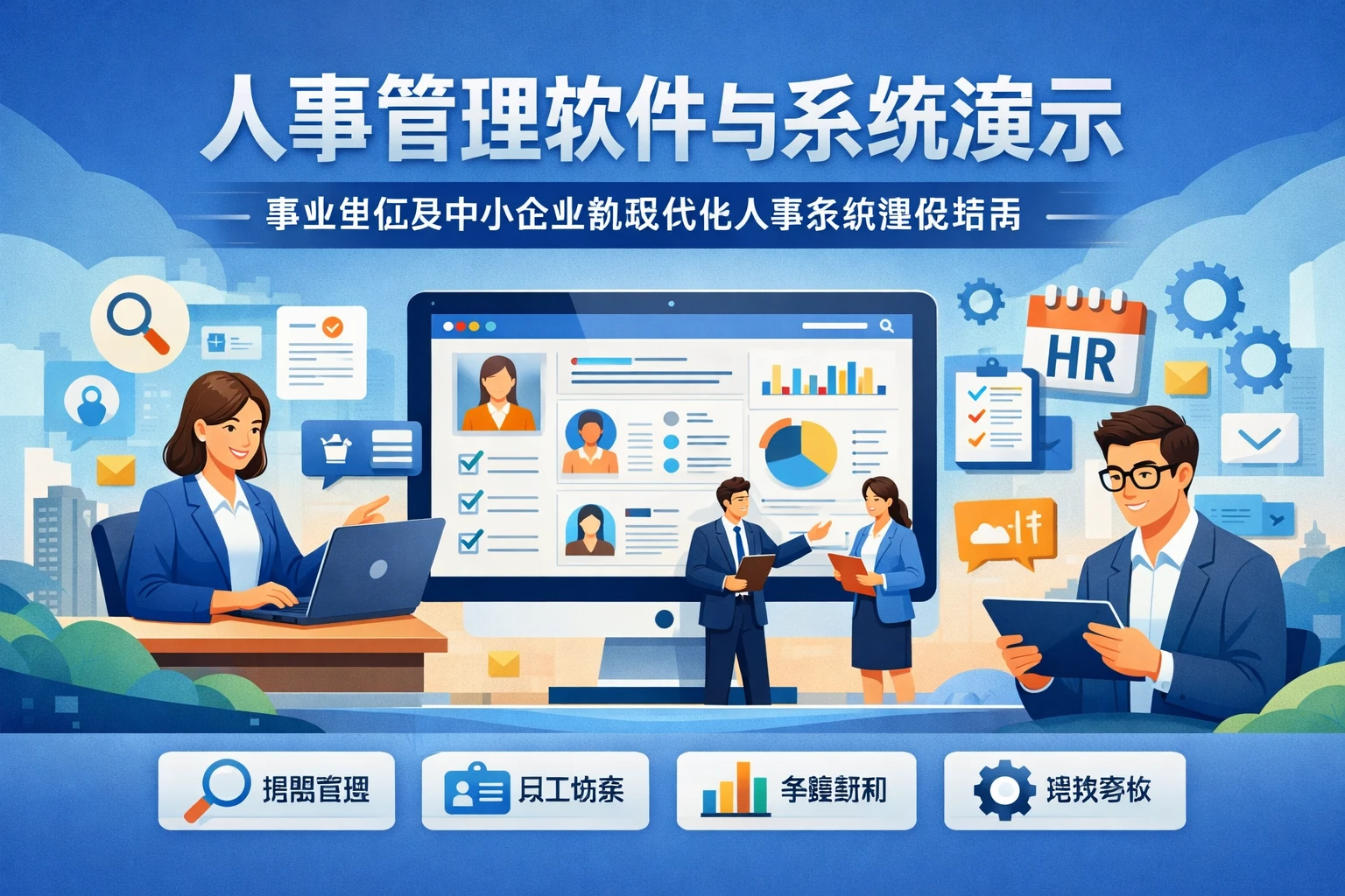 人事管理软件与系统演示：事业单位及中小企业的现代化人事系统建设指南