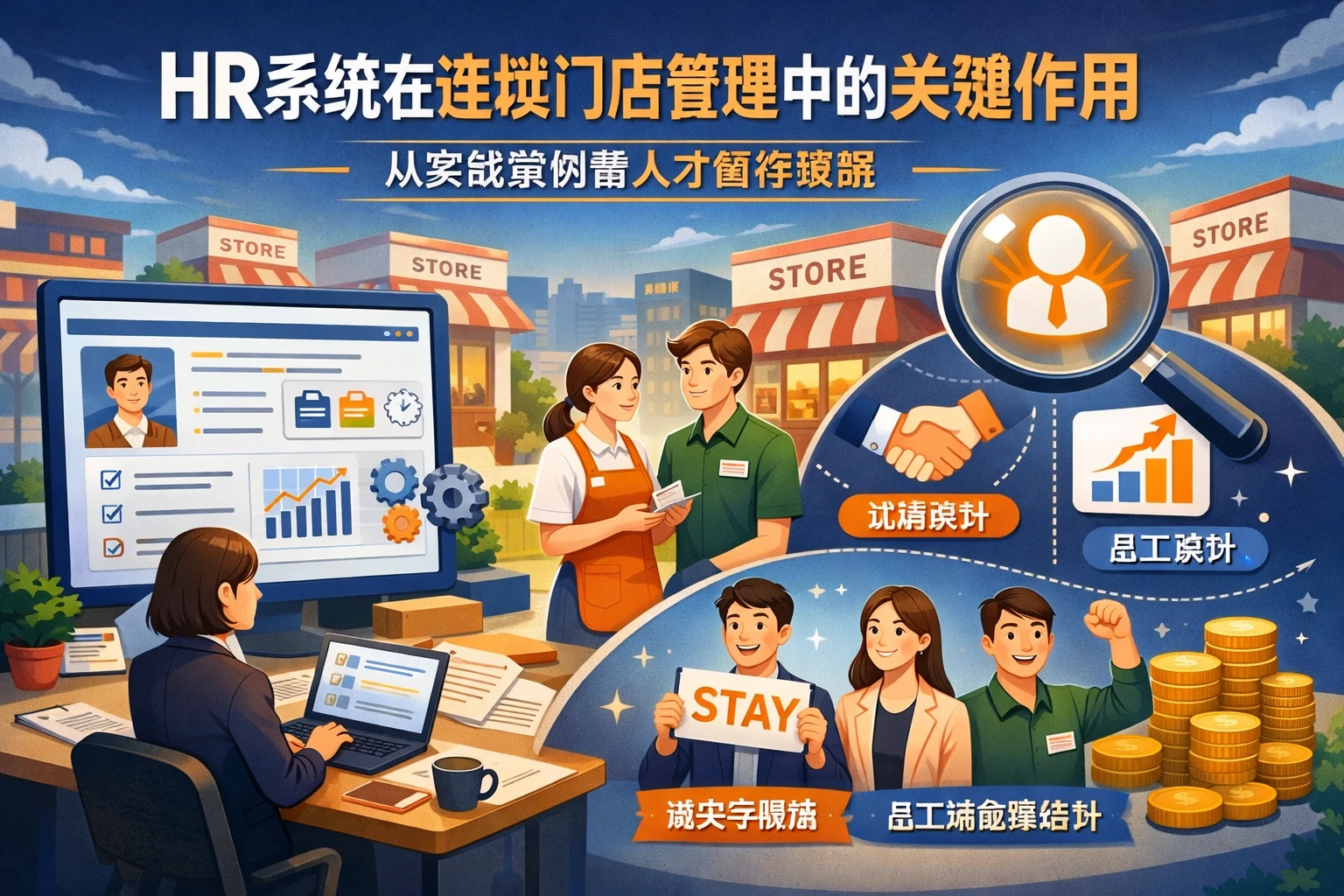 HR系统在连锁门店管理中的关键作用：从实战案例看人才留存策略