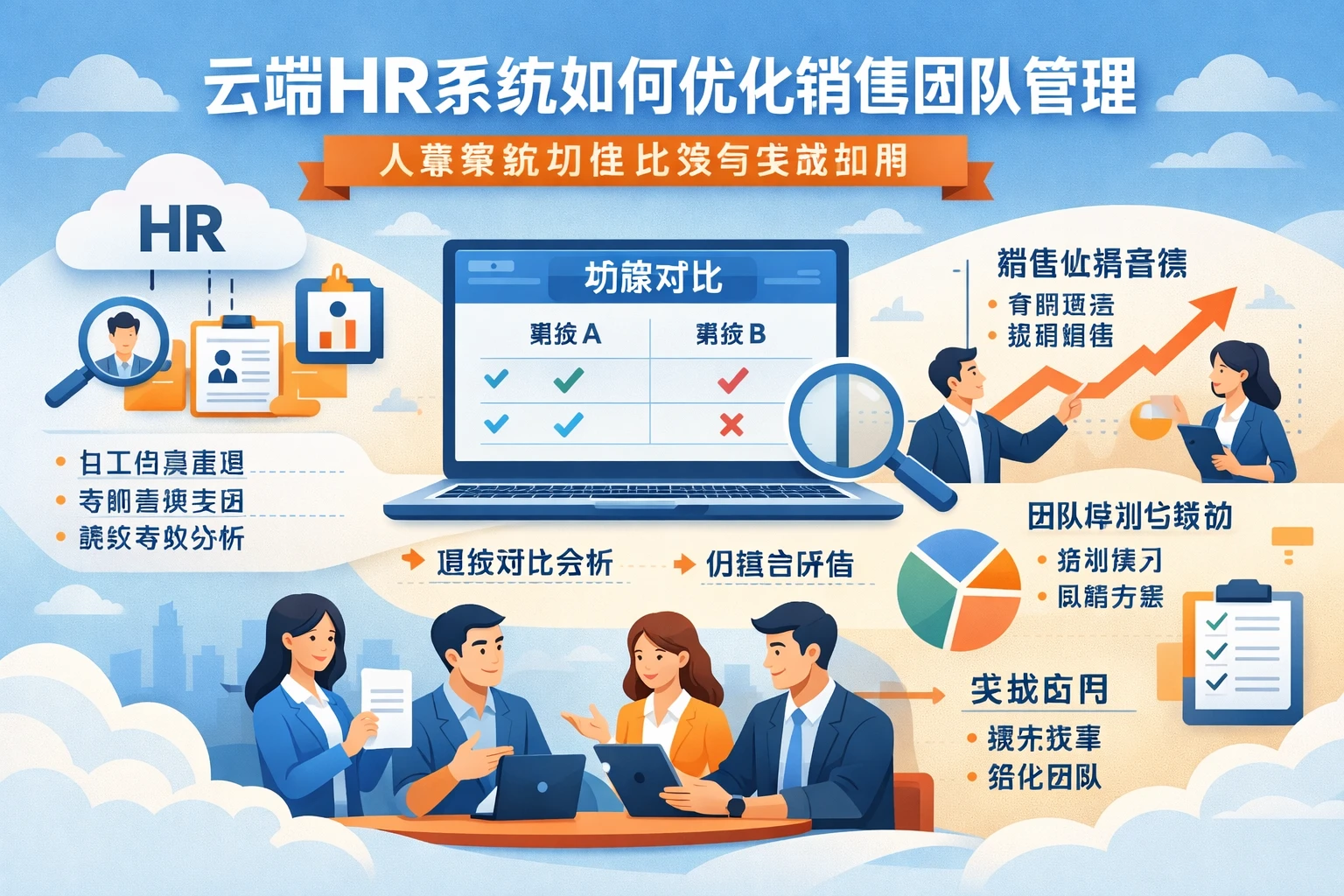 云端HR系统如何优化销售团队管理：人事系统功能比较与实战应用