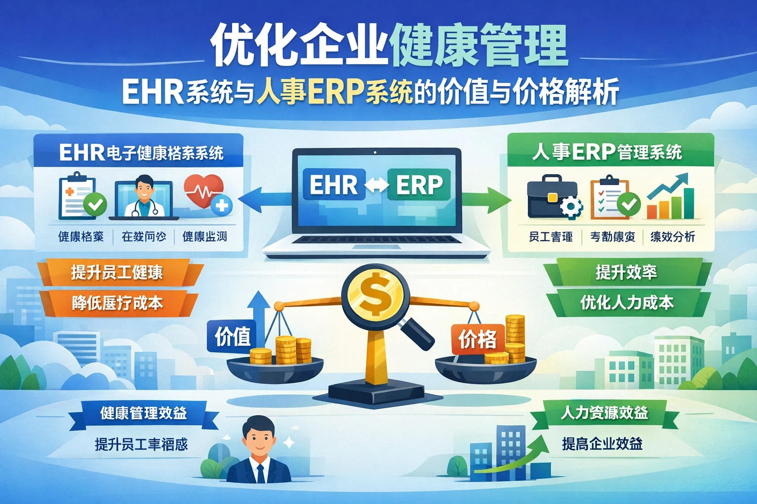 优化企业健康管理：EHR系统与人事ERP系统的价值与价格解析