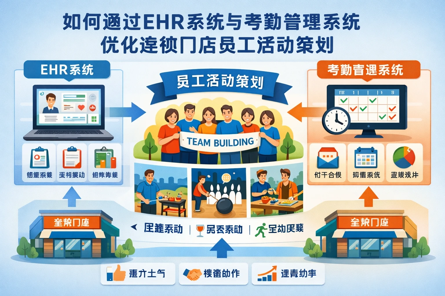 如何通过EHR系统与考勤管理系统优化连锁门店员工活动策划