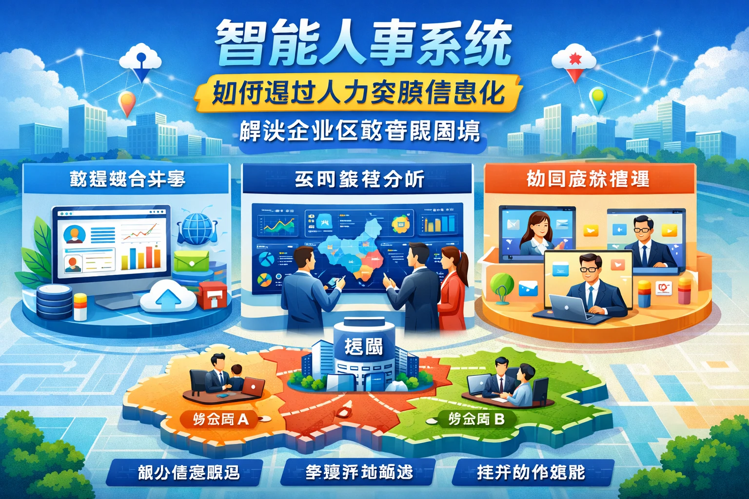 智能人事系统如何通过人力资源信息化解决企业区域管理困境