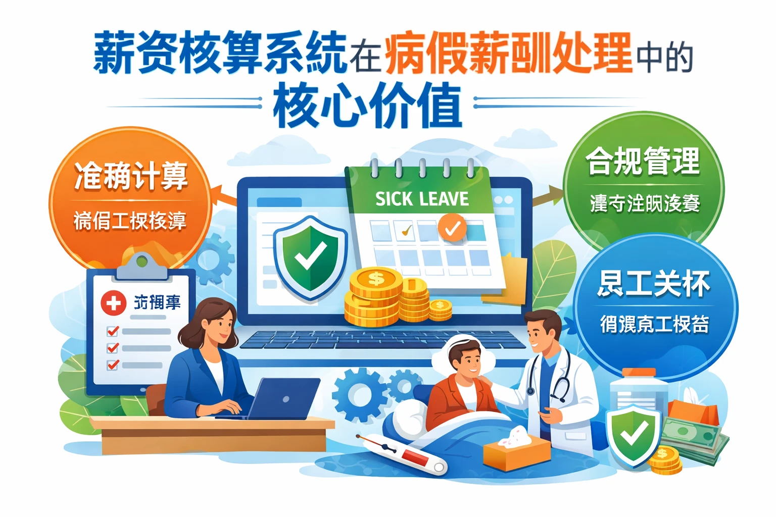 薪资核算系统在病假薪酬处理中的核心价值