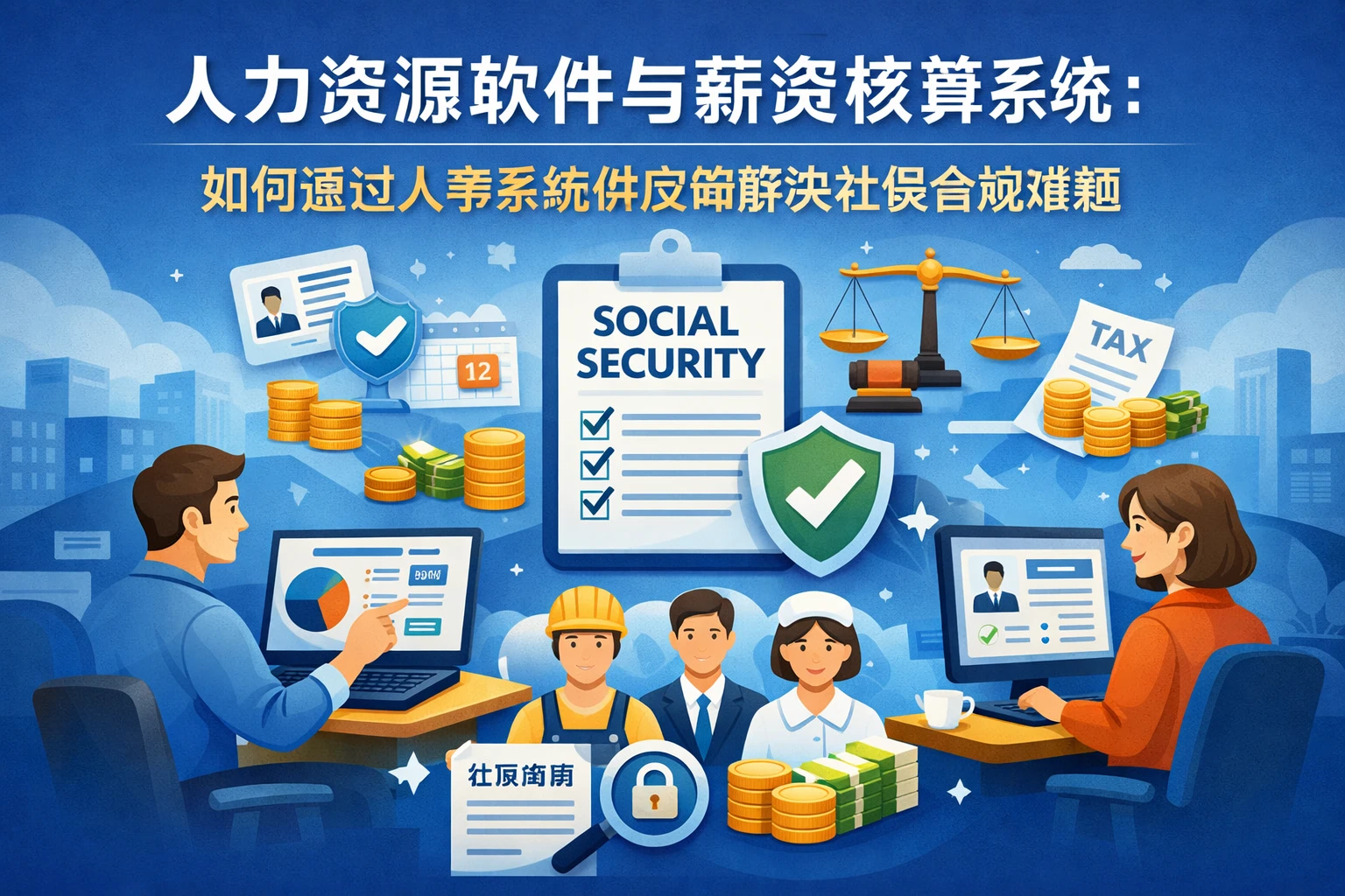 人力资源软件与薪资核算系统：如何通过人事系统供应商解决社保合规难题