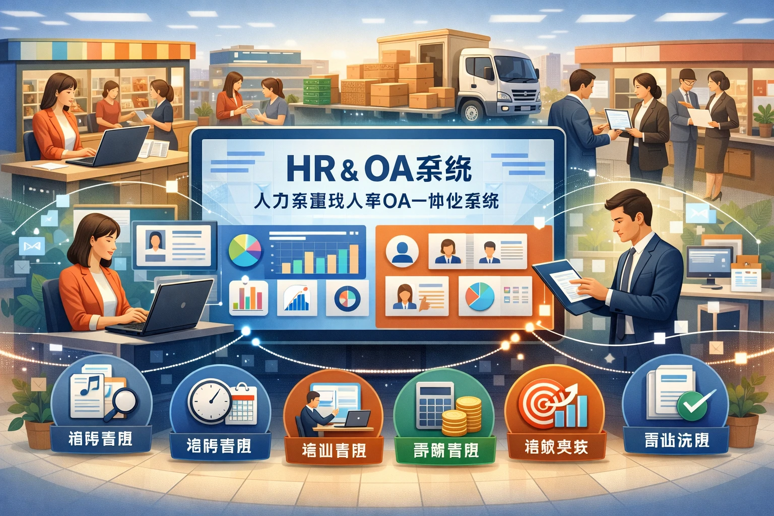 人力资源系统与人事OA一体化系统在零售业中的关键作用