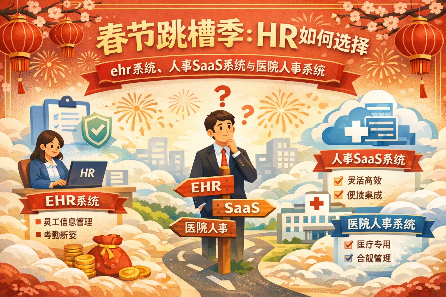 春节跳槽季：HR如何选择ehr系统、人事SaaS系统与医院人事系统