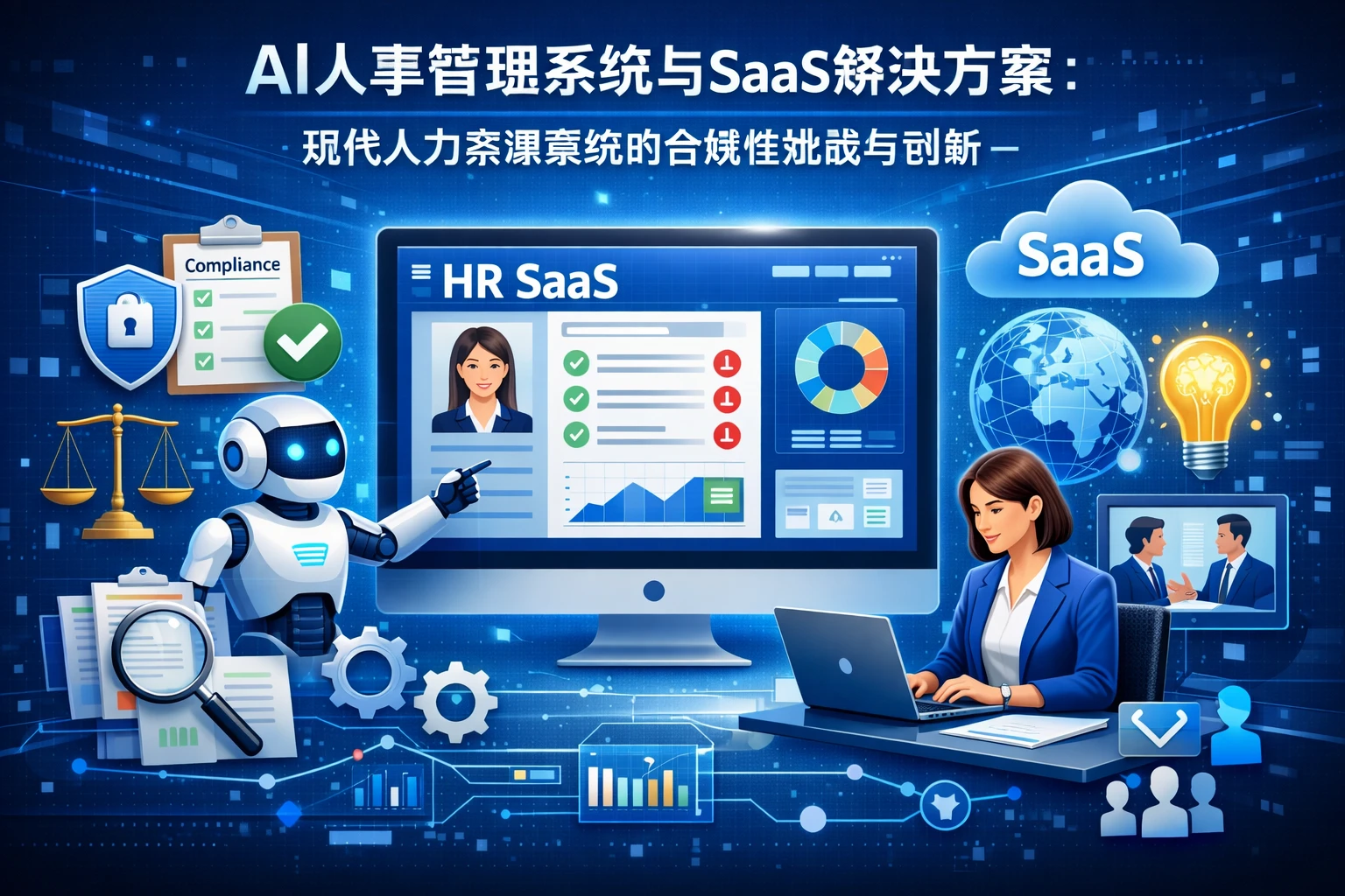 AI人事管理系统与SaaS解决方案：现代人力资源系统的合规性挑战与创新