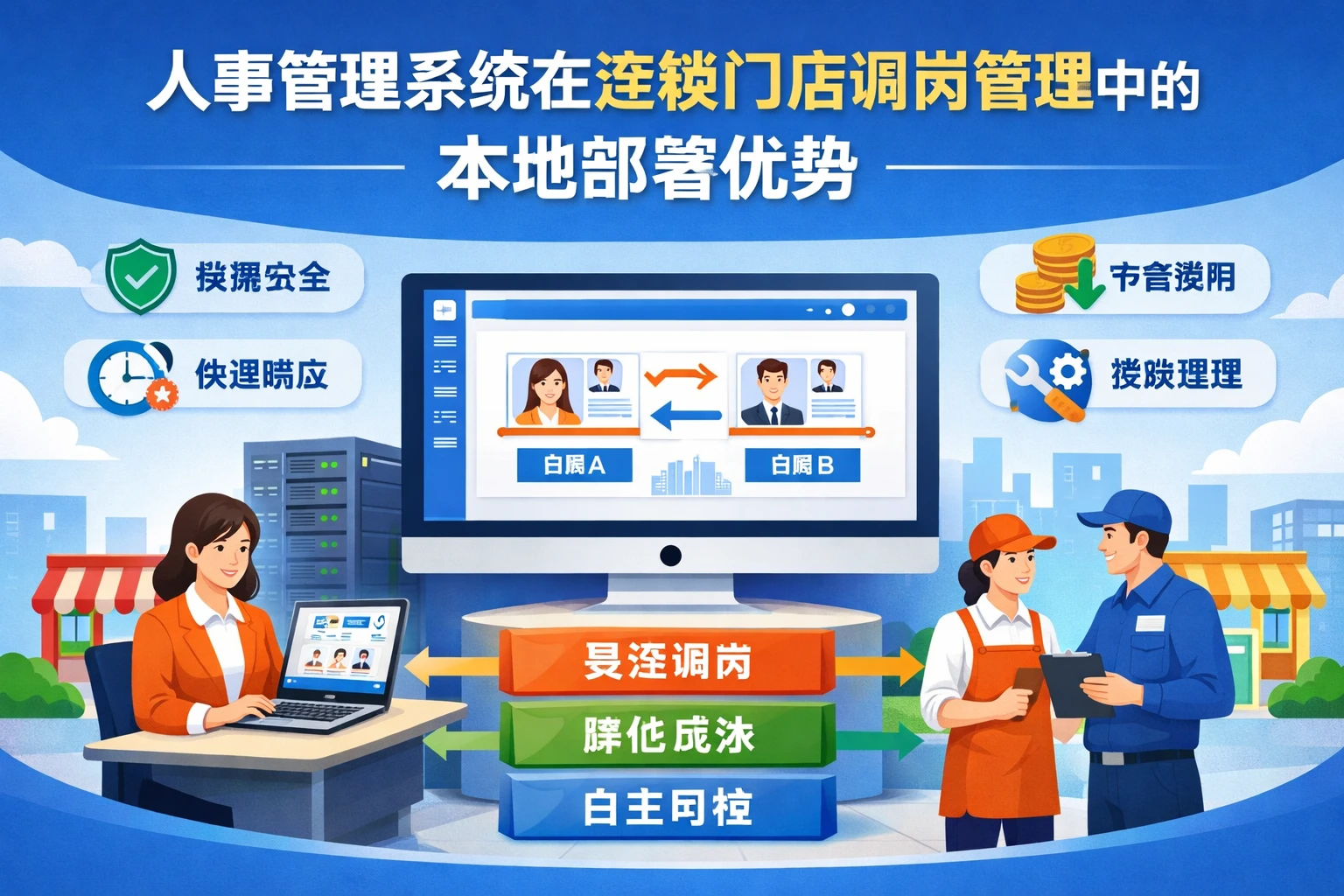 人事管理系统在连锁门店调岗管理中的本地部署优势