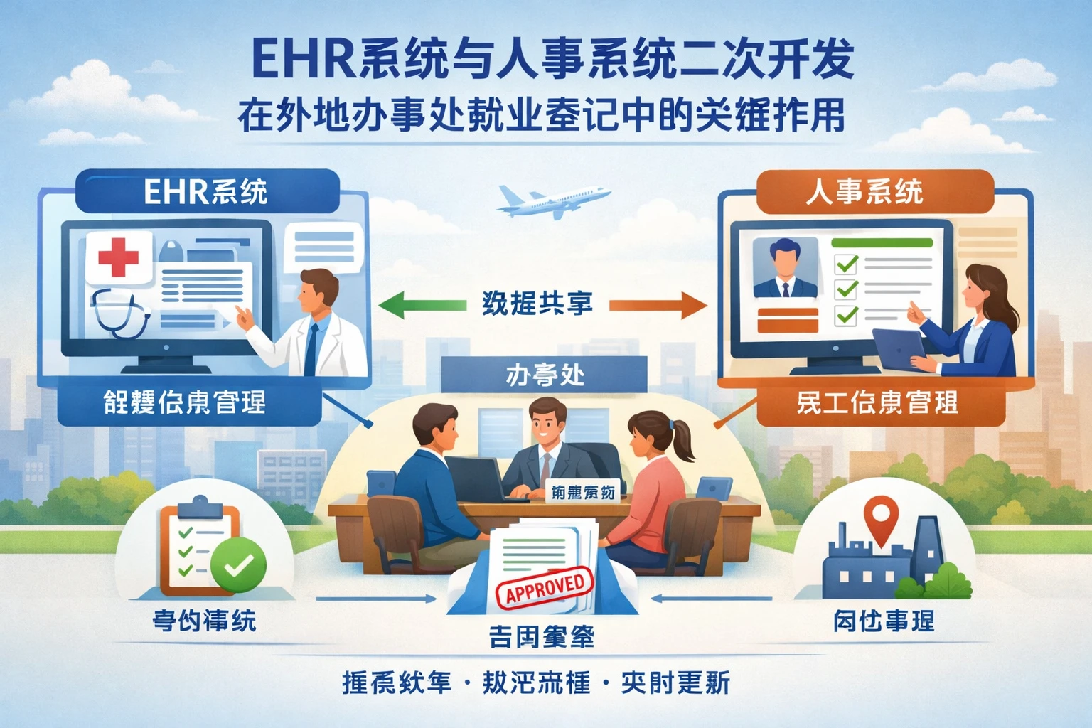 EHR系统与人事系统二次开发在外地办事处就业登记中的关键作用