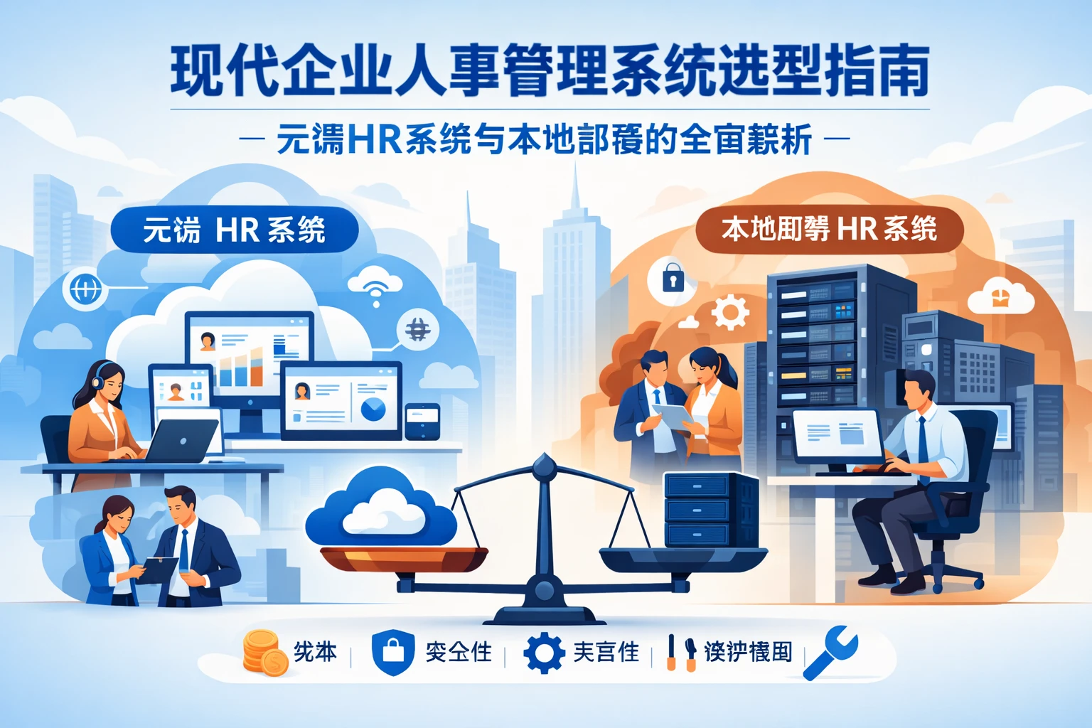 现代企业人事管理系统选型指南：云端HR系统与本地部署的全面解析