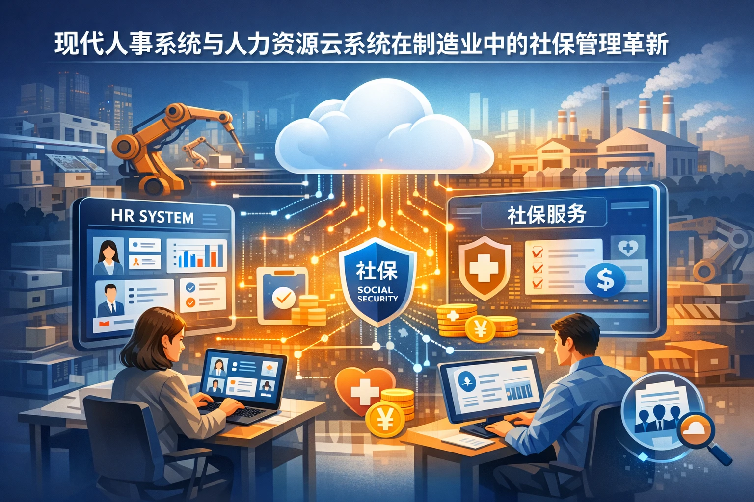 现代人事系统与人力资源云系统在制造业中的社保管理革新