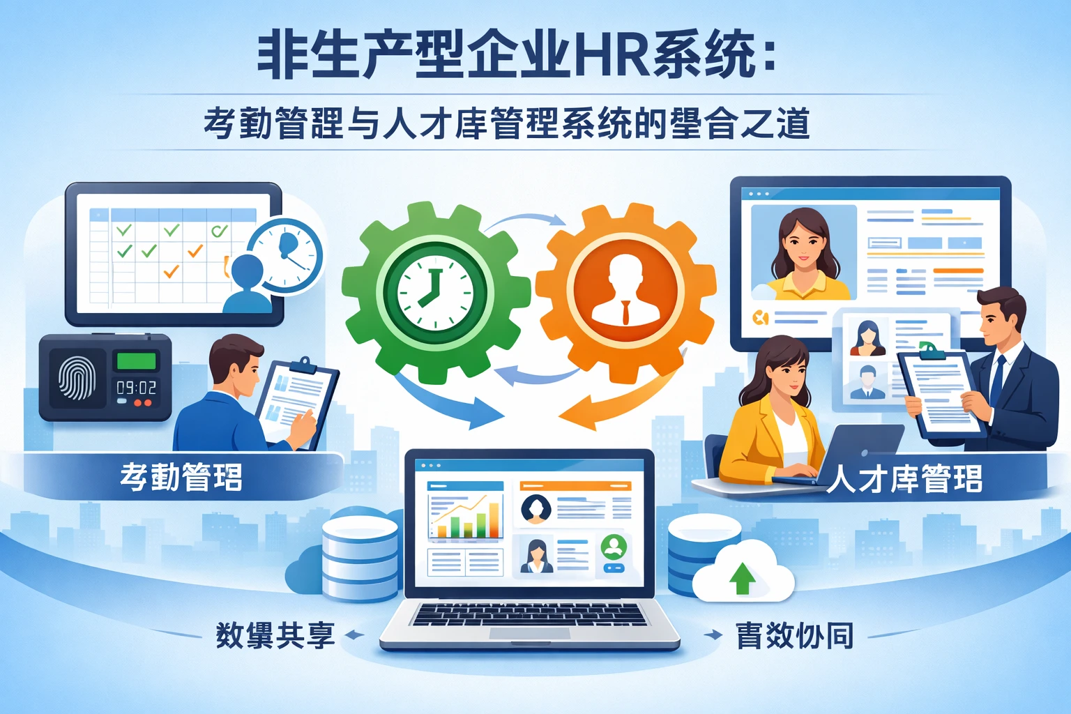 非生产型企业HR系统：考勤管理与人才库管理系统的整合之道