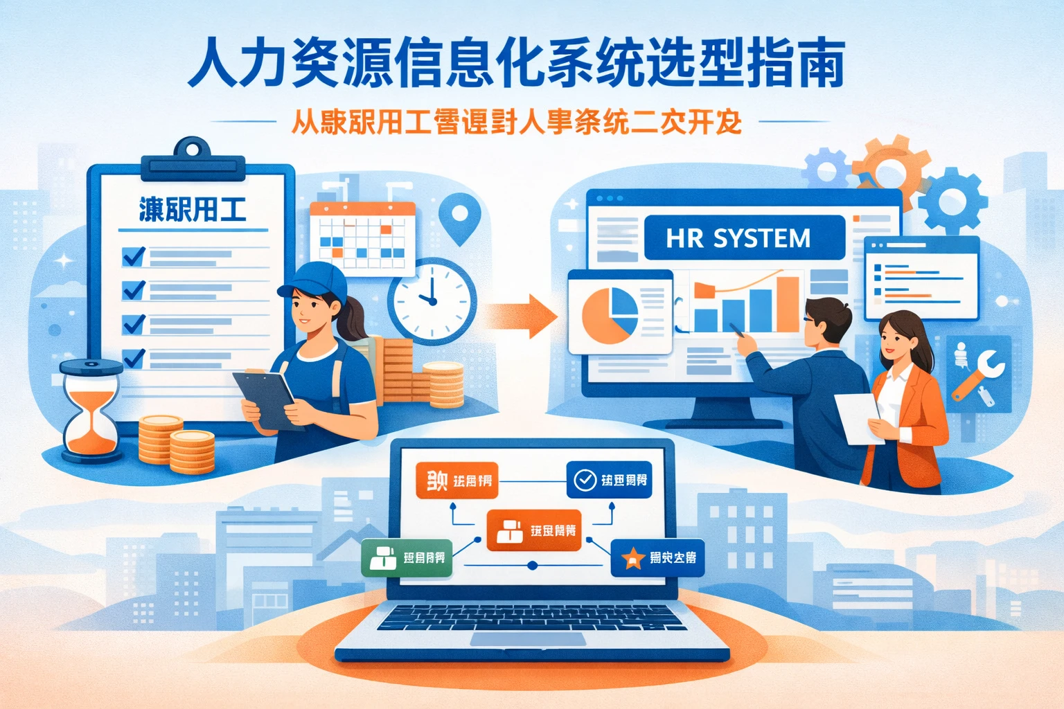 人力资源信息化系统选型指南：从兼职用工管理到人事系统二次开发