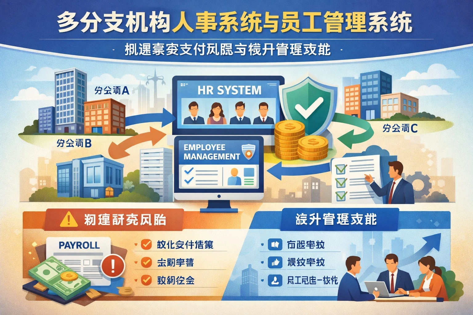 多分支机构人事系统与员工管理系统：规避薪资支付风险与提升管理效能