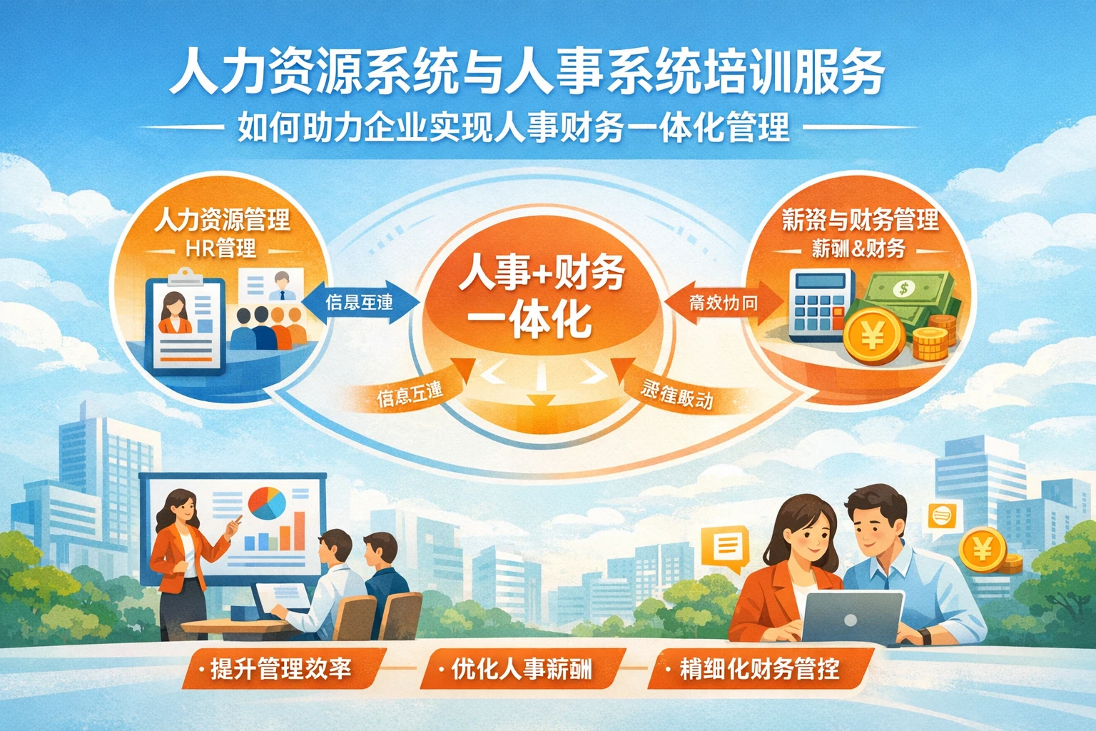 人力资源系统与人事系统培训服务如何助力企业实现人事财务一体化管理