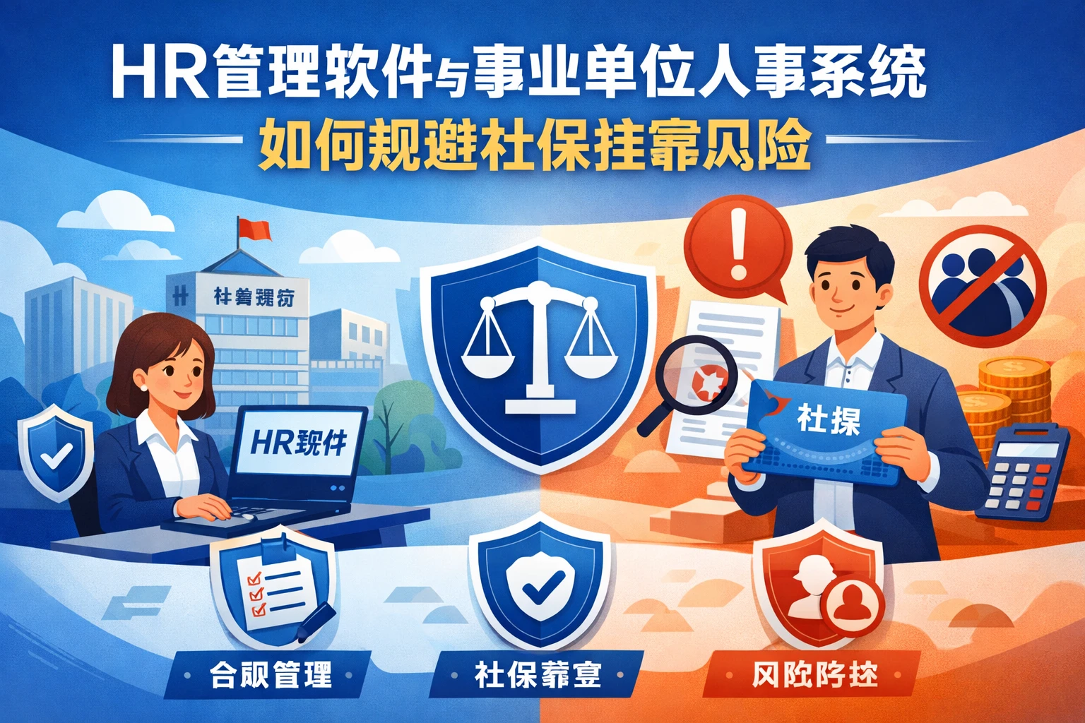 HR管理软件与事业单位人事系统如何规避社保挂靠风险