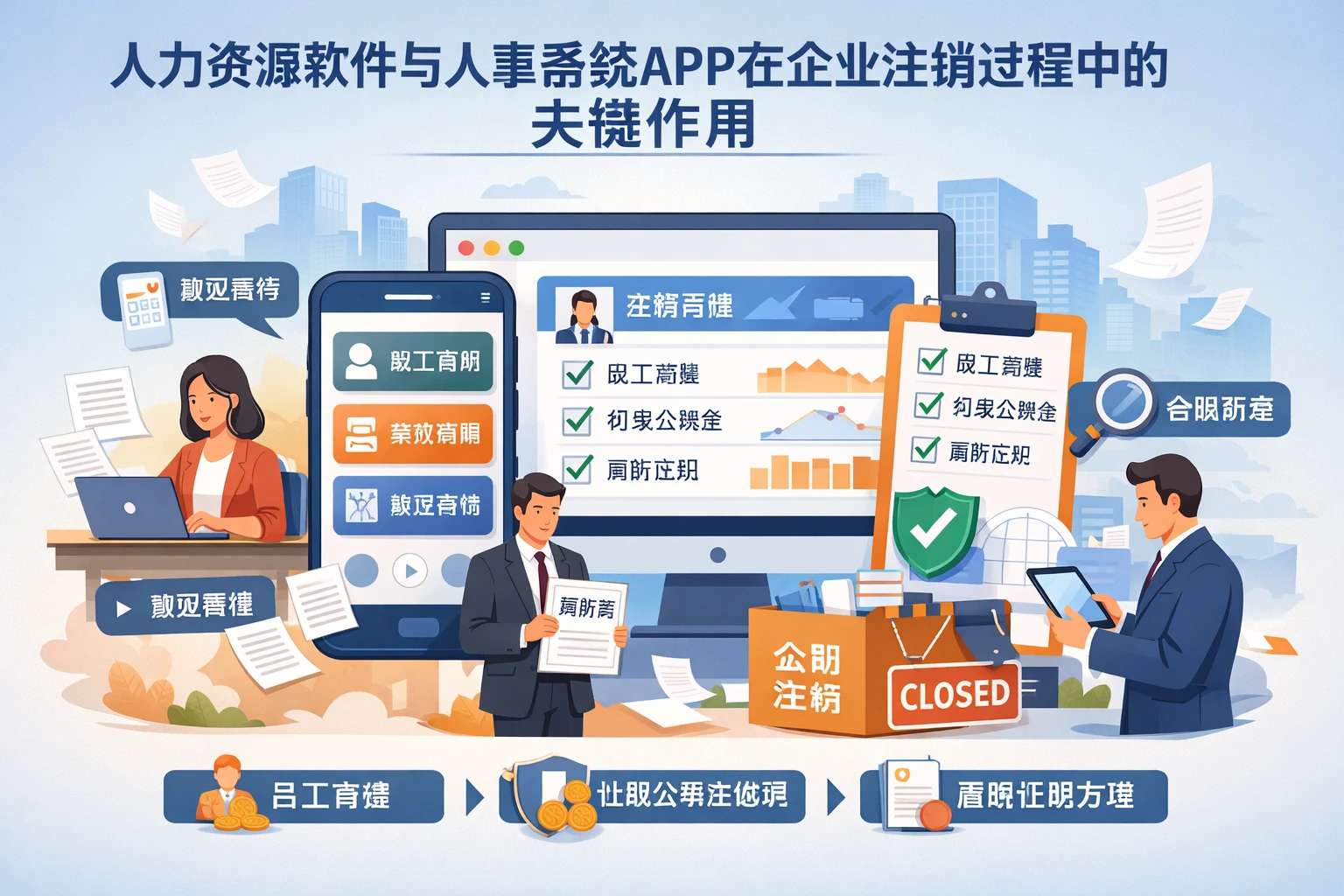 人力资源软件与人事系统APP在企业注销过程中的关键作用
