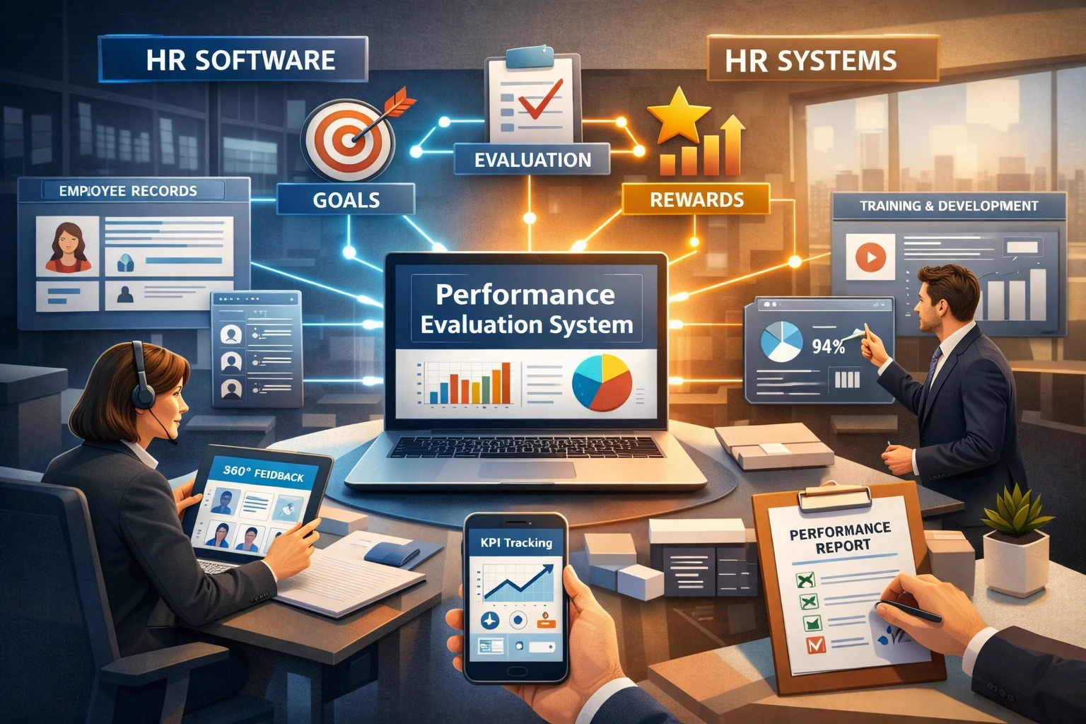 HR管理软件与人事系统公司：绩效考核系统的整合方案