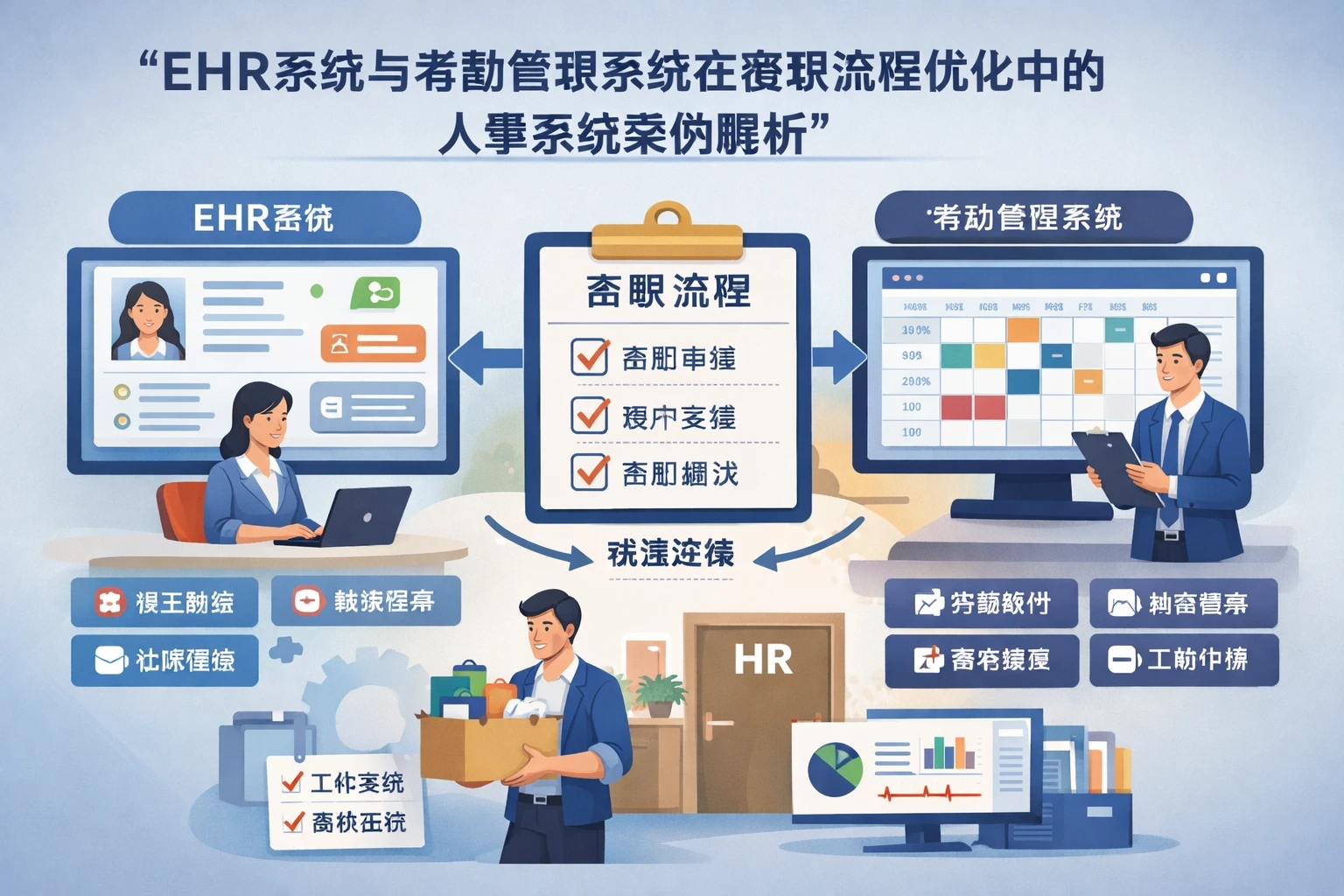 EHR系统与考勤管理系统在离职流程优化中的人事系统案例解析