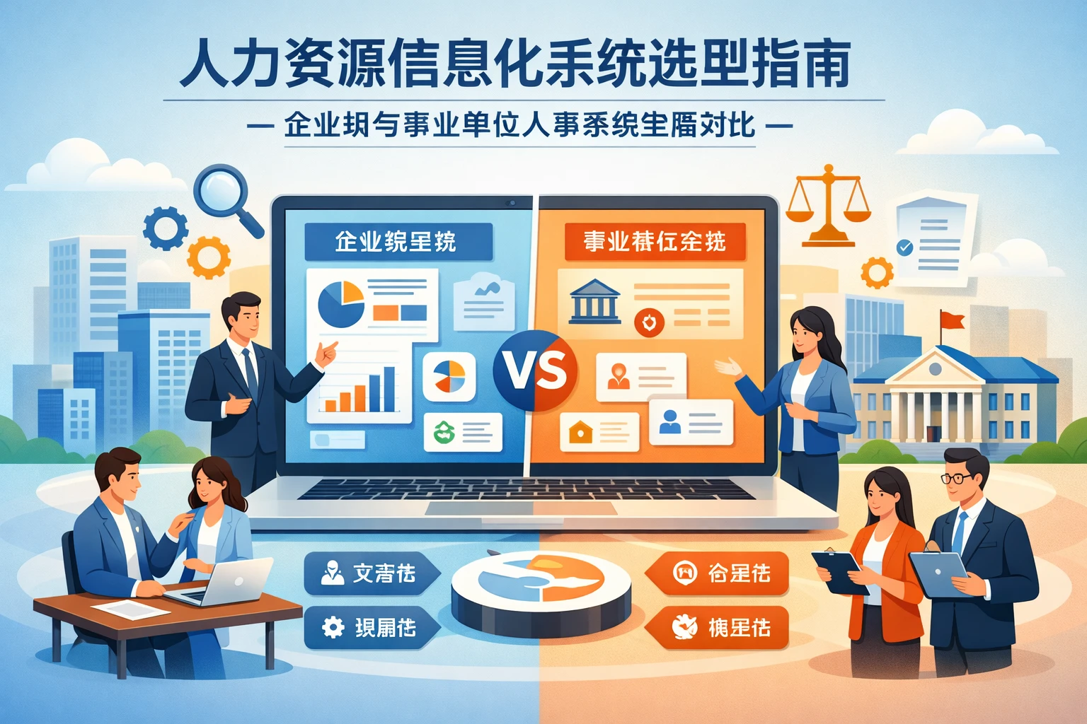 人力资源信息化系统选型指南：企业级与事业单位人事系统全面对比