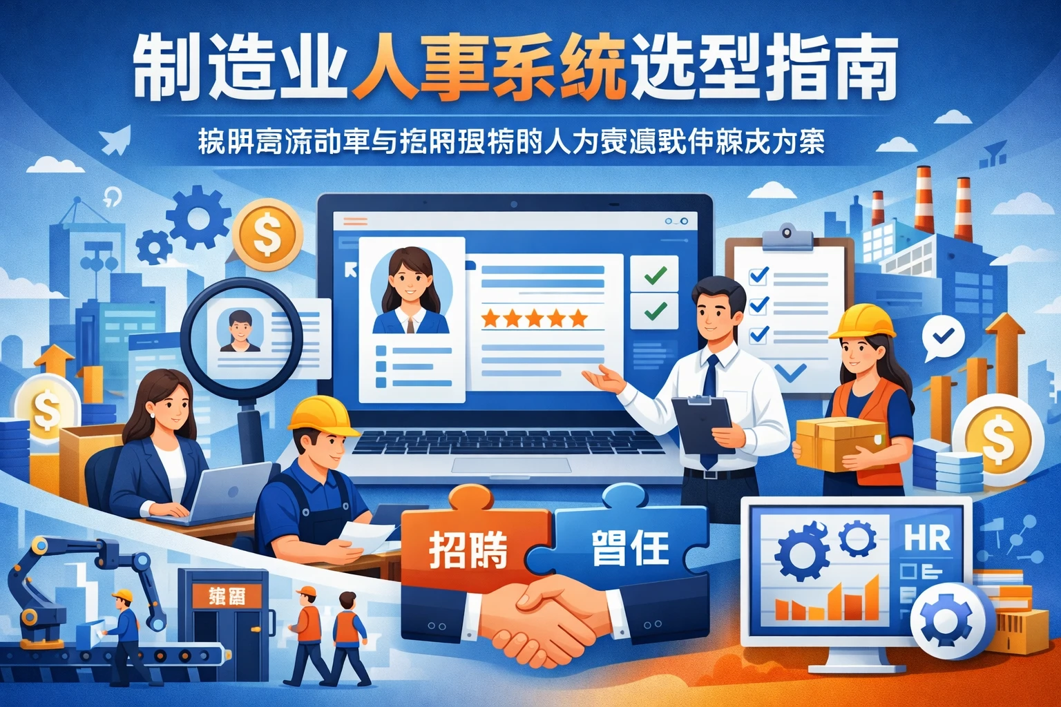 制造业人事系统选型指南：破解高流动率与招聘困境的人力资源软件解决方案